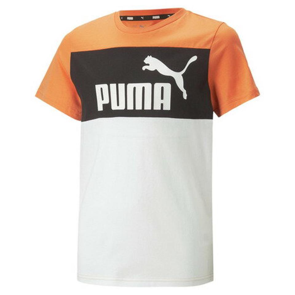 プーマ(PUMA)(キッズ)半袖Tシャツ キッズ ボーイズ ESS+ カラーブロック 672621 46 ORG
