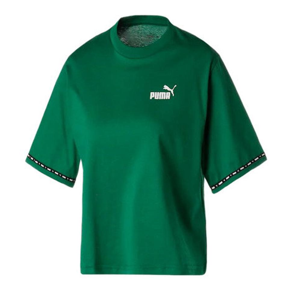 プーマ(PUMA)(レディース)半袖 Tシャツ レディース PUMA POWER テープ 675612 37 GRN