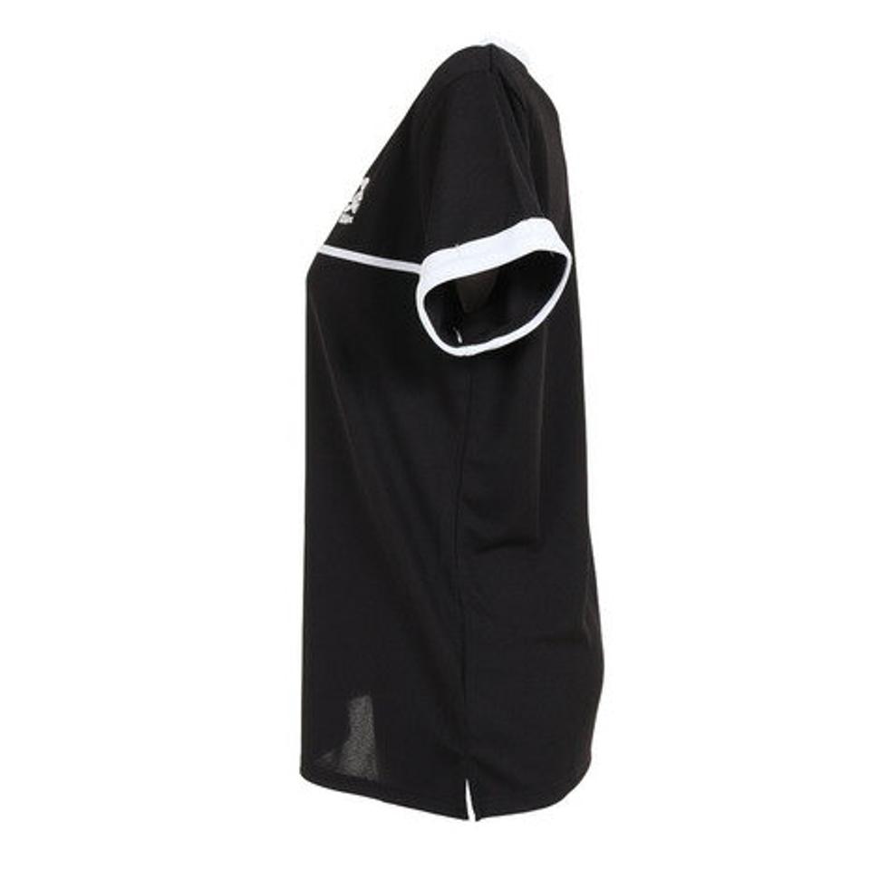 ウイルソン(Wilson)(レディース)テニスウェア フェイクレイヤード 切替 Tシャツ 紫外線遮蔽率90%以上 UVカット 紫外線対策 413261-BK