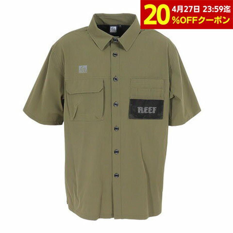 【スーパーSALE期間限定！30％OFF！】リーフ（REEF）（メンズ）半袖シャツ メンズ BAJA COLAR RFWSM2301