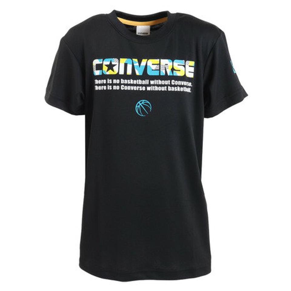 コンバース(CONVERSE)(キッズ)バスケットボールウェア ジュニア プリントTシャツ CB431354-1924