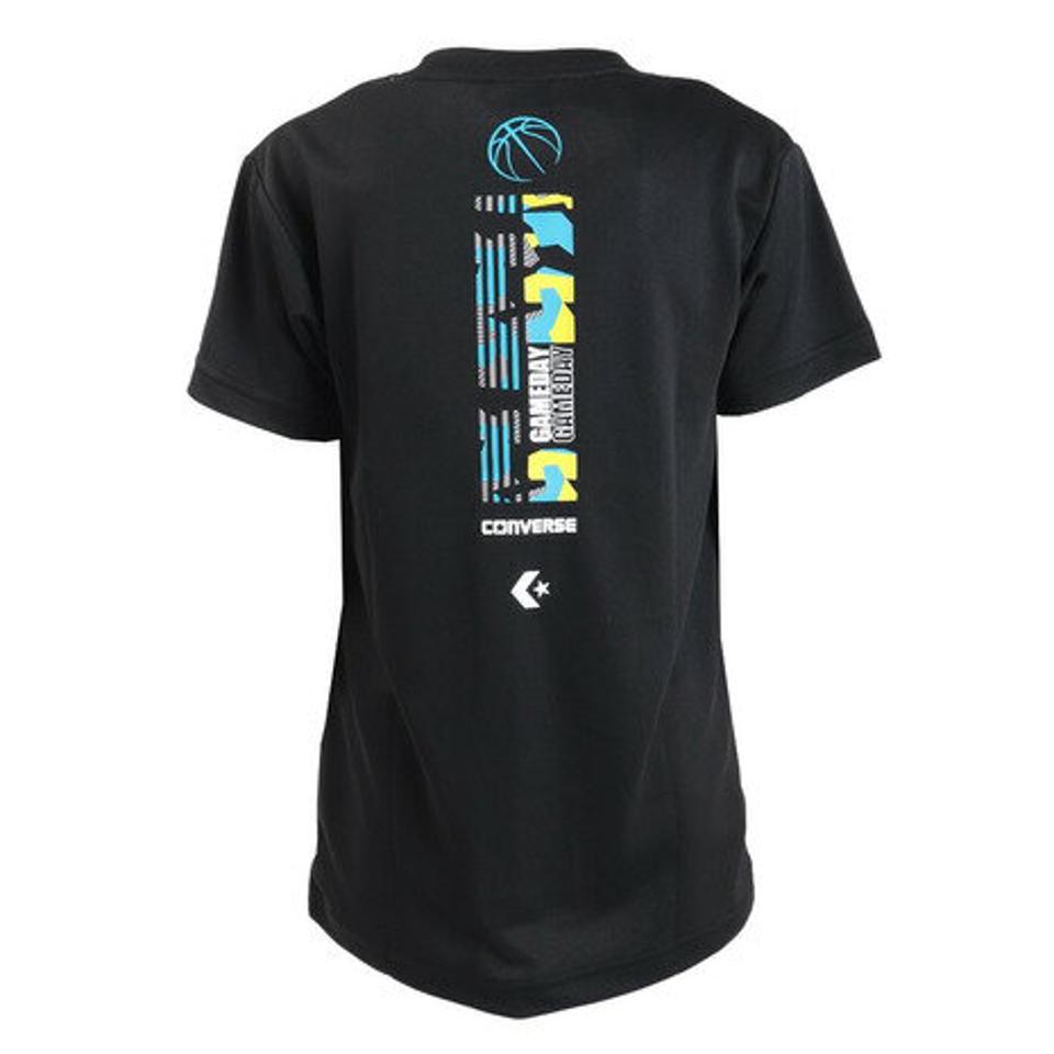 コンバース(CONVERSE)(キッズ)バスケットボールウェア ジュニア プリントTシャツ CB431354-1924