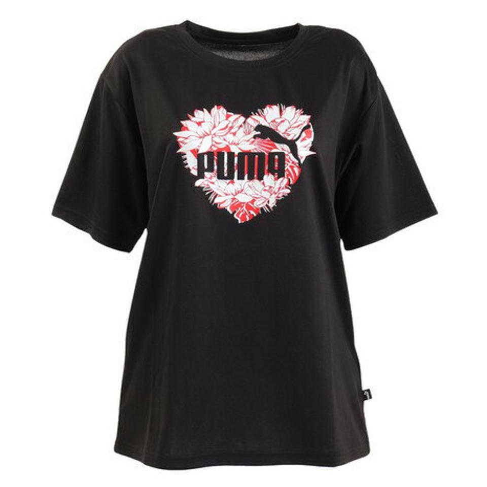 プーマ(PUMA)(レディース)半袖Tシャツ レディース PTC ハート 674962