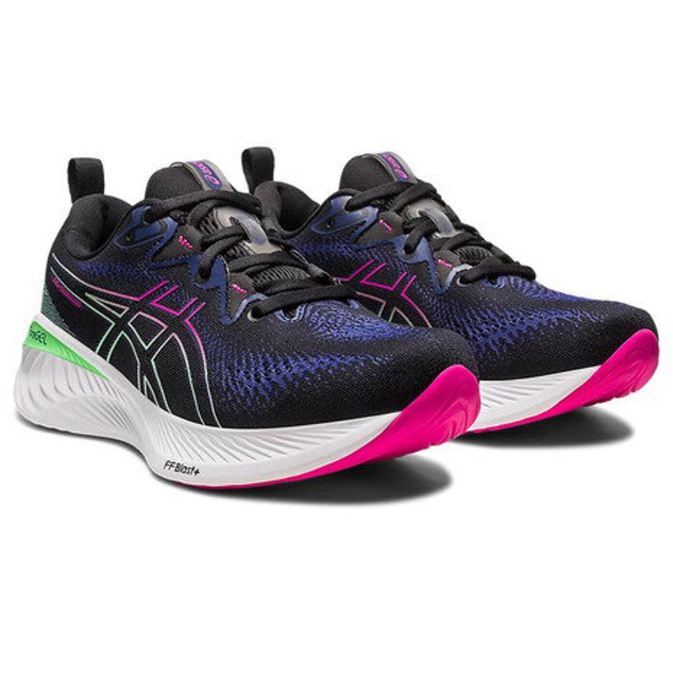 アシックス（ASICS）（レディース）ランニングシューズ ゲル キュムラス 25 ブラック ピンク 1012B441.001 スニーカー ジョグ ウォーキング 軽量 クッション