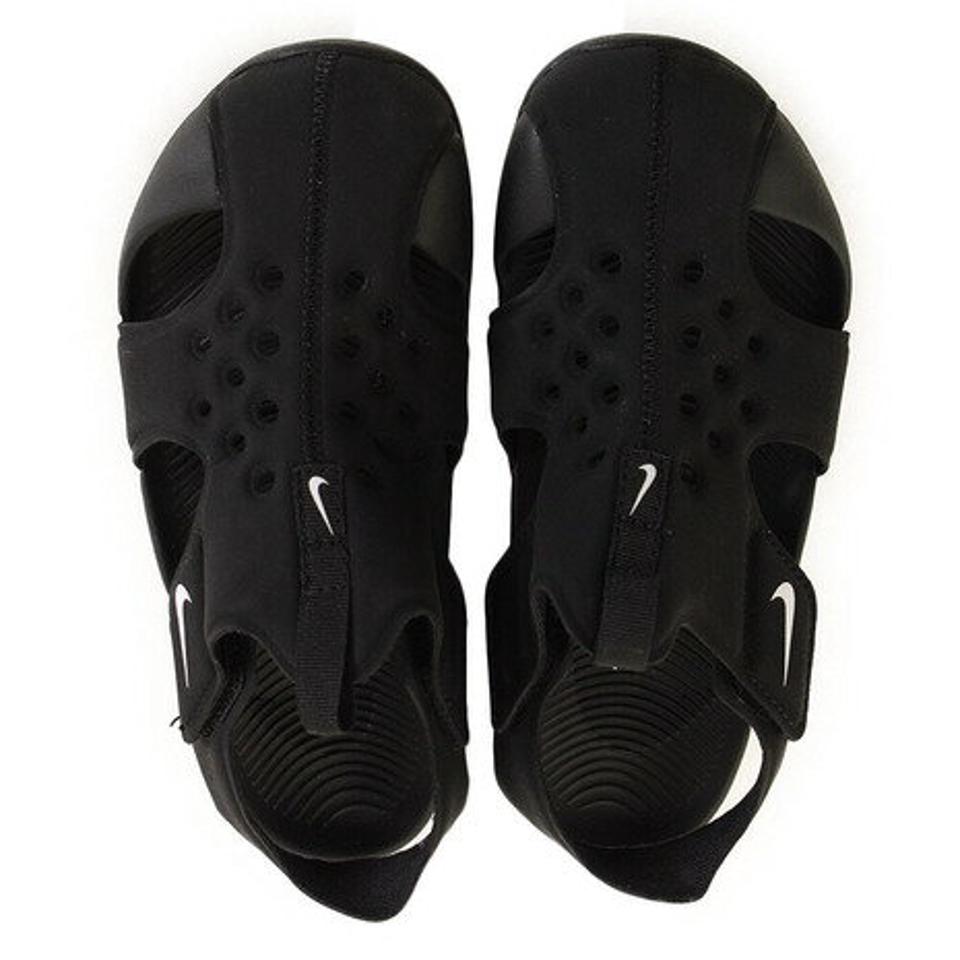 ナイキ（NIKE）（キッズ）ジュニアサンダル サンレイプロテクト2 PS ブラック 943826-001SU18 スポーツ シャワサン プール ビーチ レジャー 面ファスナー 軽量