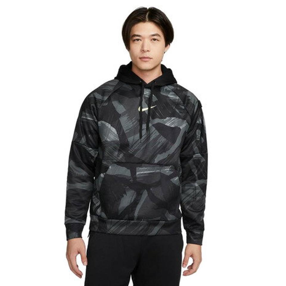 ナイキ(NIKE)(メンズ)プルオーバー Therma-FIT カモ ロングスリーブ フーディ AOP DQ6950-010