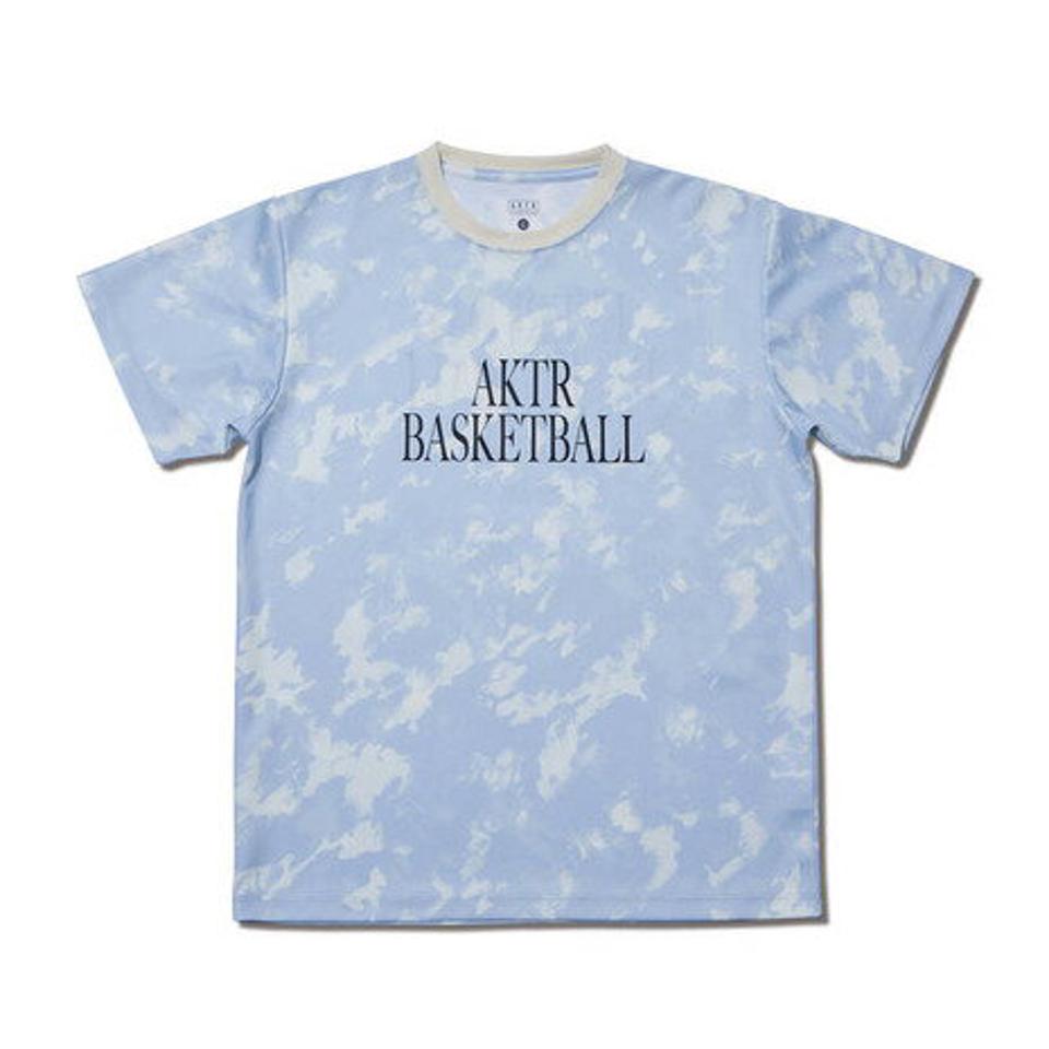 アクター(AKTR)(メンズ、レディース)バスケットボールウェア ゴースト カモ E.B. SPORTS 半袖Tシャツ 222-012005 BL