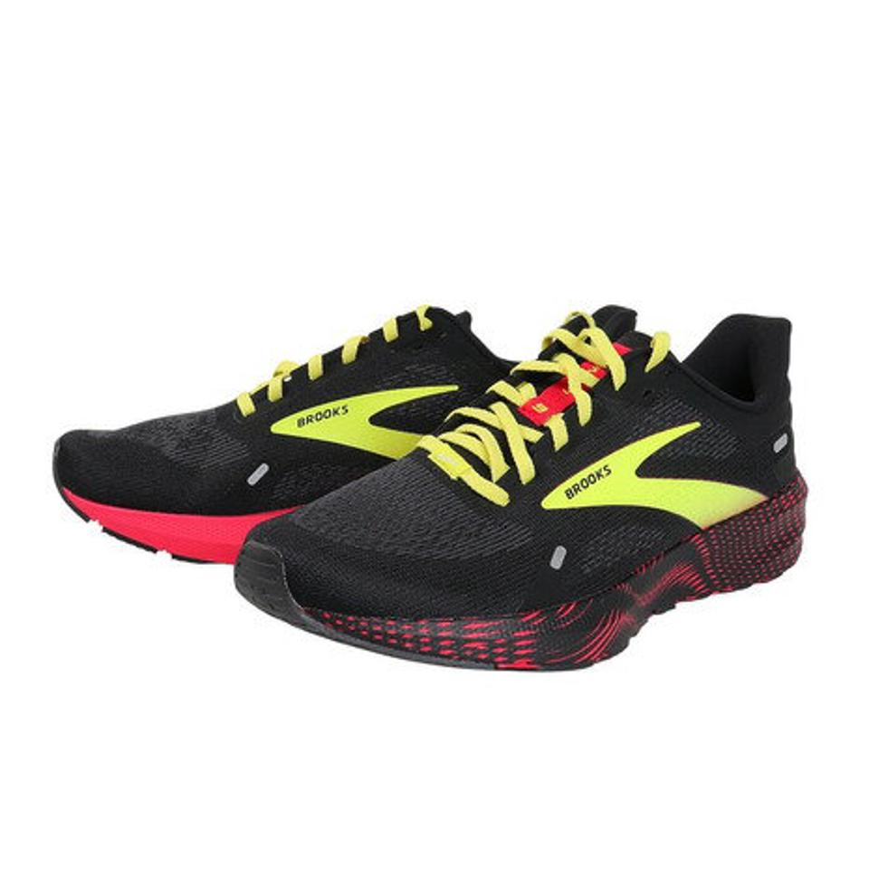 ブルックス（BROOKS）（メンズ）ランニングシューズ ローンチ9 ブラック BRM3863 BLK/R スニーカー ジョギング レース トレーニング クッション 軽量