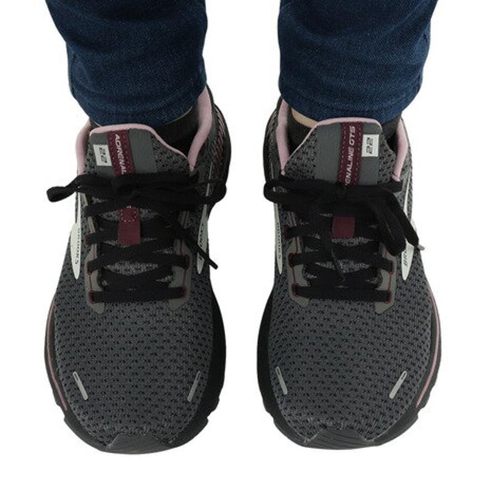 ブルックス（BROOKS）（レディース）ランニングシューズ アドレナリンGTS22 ブラック BRW3532 B/P スニーカー ジョギング トレーニング 軽量 クッション性