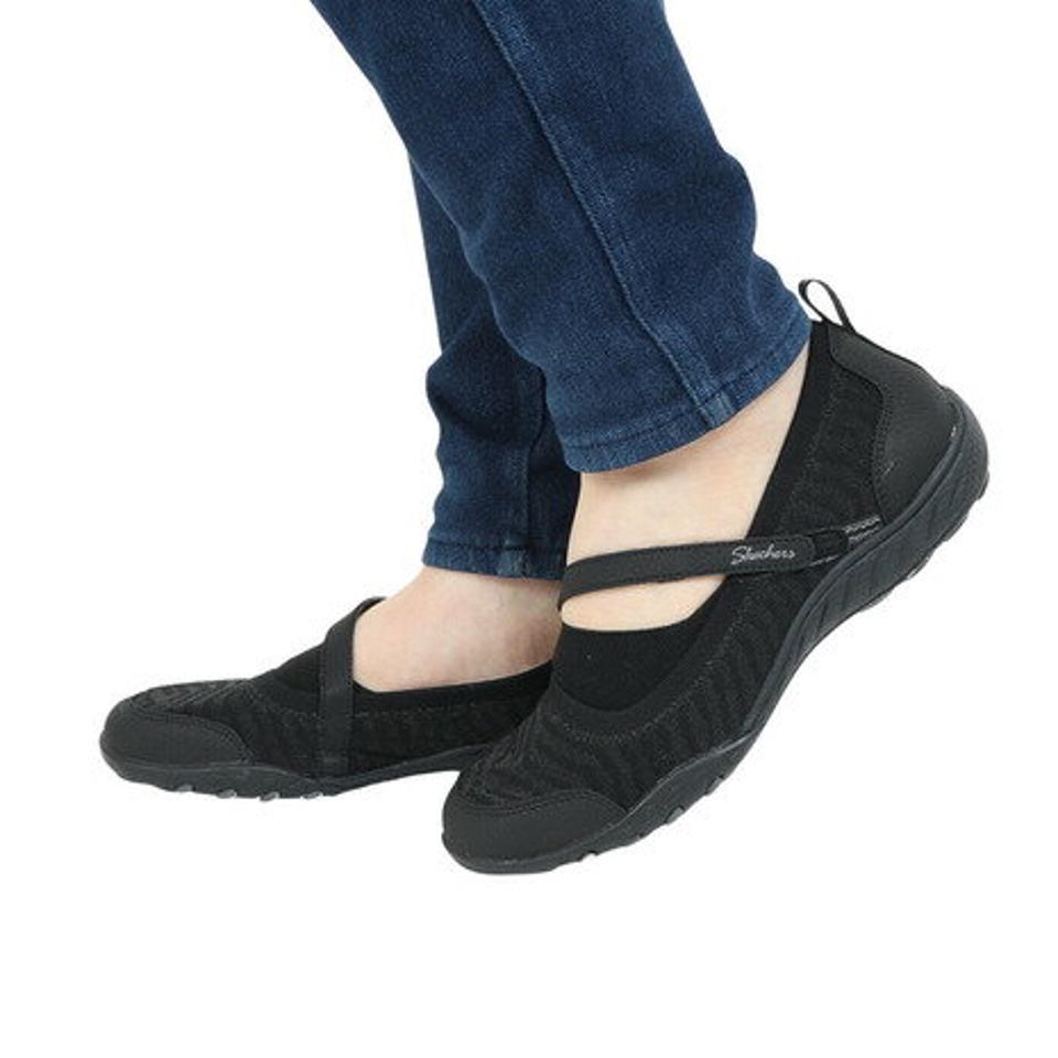 スケッチャーズ（SKECHERS）（レディース）カジュアルシューズ ブリース イージー レディー レーン ブラック 100264-BBK スニーカー タウン 通気性 軽量