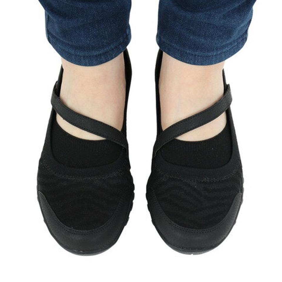 スケッチャーズ（SKECHERS）（レディース）カジュアルシューズ ブリース イージー レディー レーン ブラック 100264-BBK スニーカー タウン 通気性 軽量