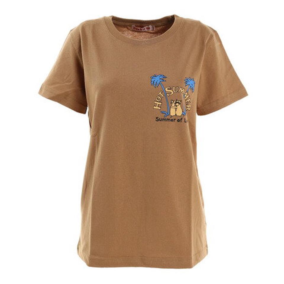 Surfs Up(Surfs Up)(レディース)Tシャツ レディース 半袖 プリント サンセット 212SU2ST151 BEG