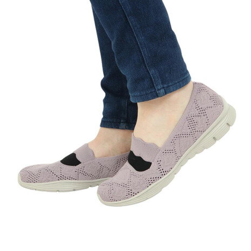 スケッチャーズ（SKECHERS）（レディース）カジュアルシューズ シーガー カジュアル パーティ 158110 スニーカー 通気 軽量 タウン 旅行