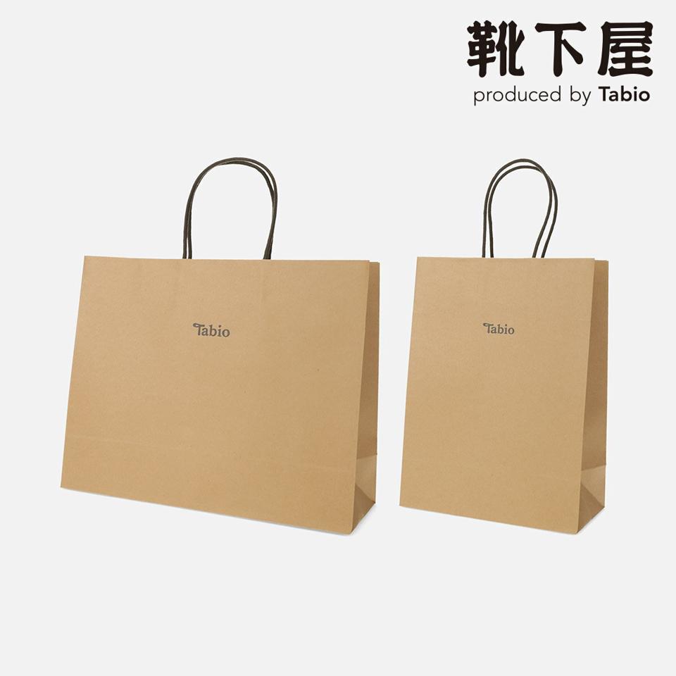 【全品送料無料～6/26 09:59迄】【あす楽】【公式 Tabio】Tabio 手提 紙袋（ご注文商品に合わせたサイズで同梱させていただきます） 手提げ 手提げ袋 ギフトバッグ