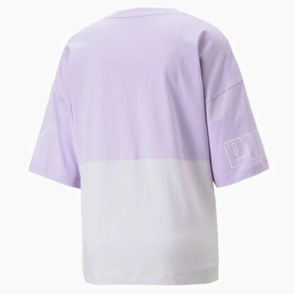 プーマ(PUMA)(レディース)半袖Tシャツ レディース PUMA POWER カラーブロック 675567 25 LVD