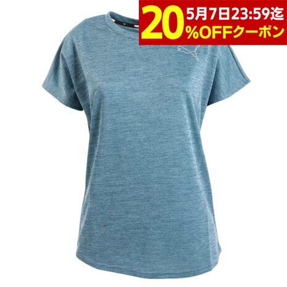 プーマ(PUMA)(レディース)半袖Tシャツ レディース ACTIVE メッシュ HTR 674961 17 BGRY