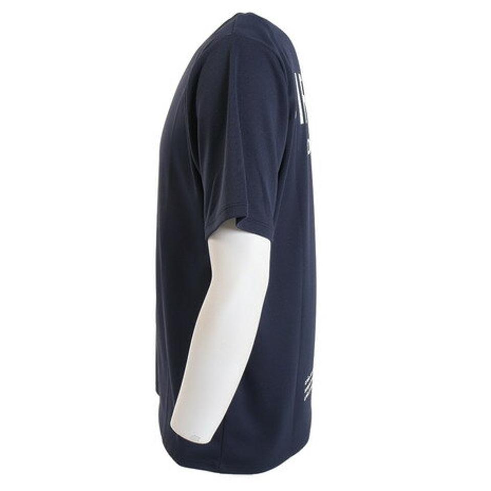 ジローム(GIRAUDM)(メンズ)ドライプラスmossstich プリント 半袖Tシャツ CT3S0016-TR863-GRES NVY