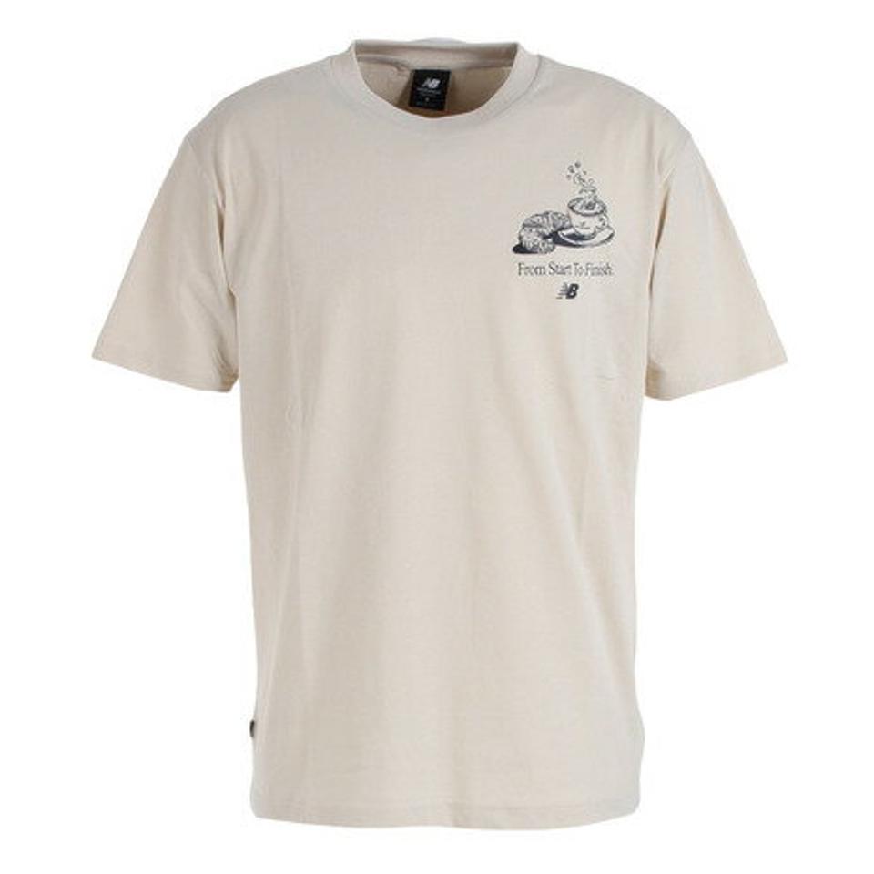 ニューバランス(new balance)(メンズ)半袖Tシャツ メンズ Caf MT31561BE 綿100%