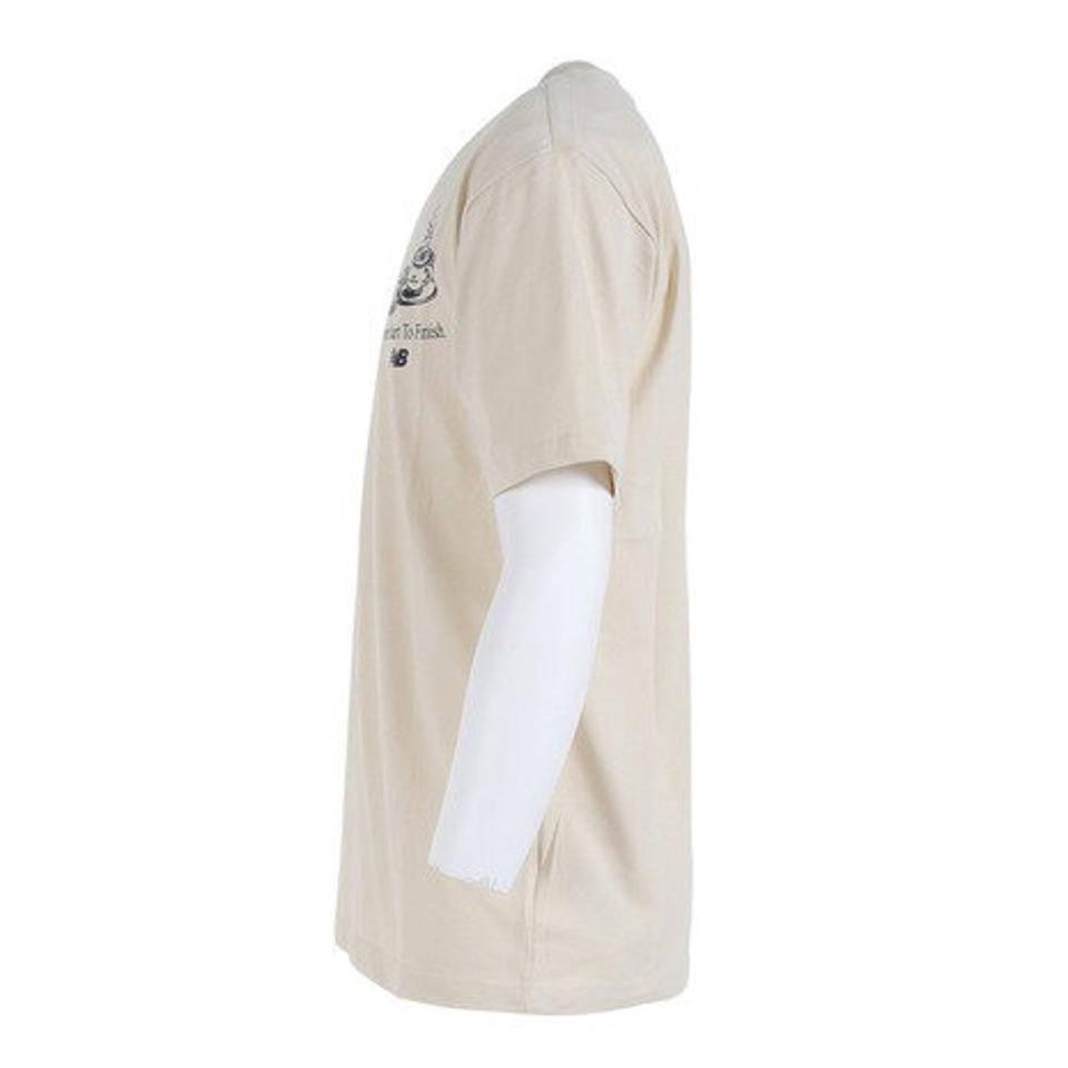 ニューバランス(new balance)(メンズ)半袖Tシャツ メンズ Caf MT31561BE 綿100%