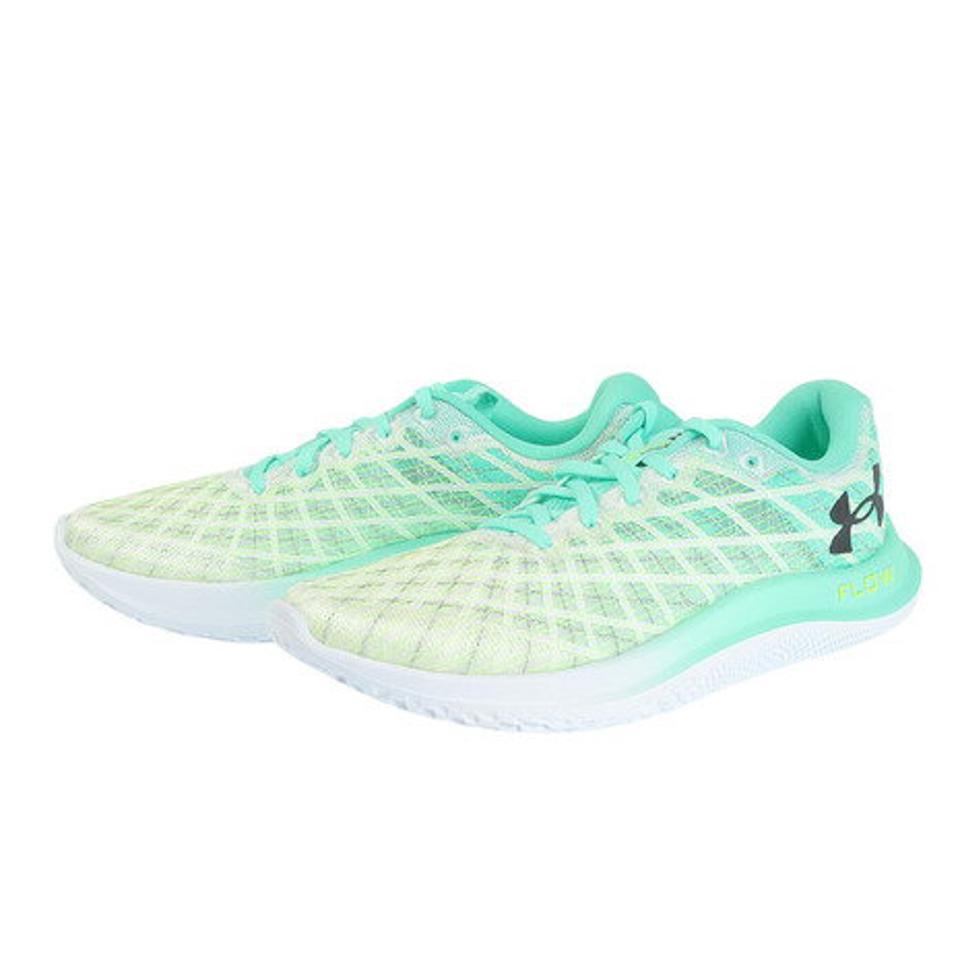 アンダーアーマー（UNDER ARMOUR）（メンズ）ランニングシューズ フロー ベロシティ ウインド 2 グリーン 3024903 104 スニーカー ジョギング ウォーキング