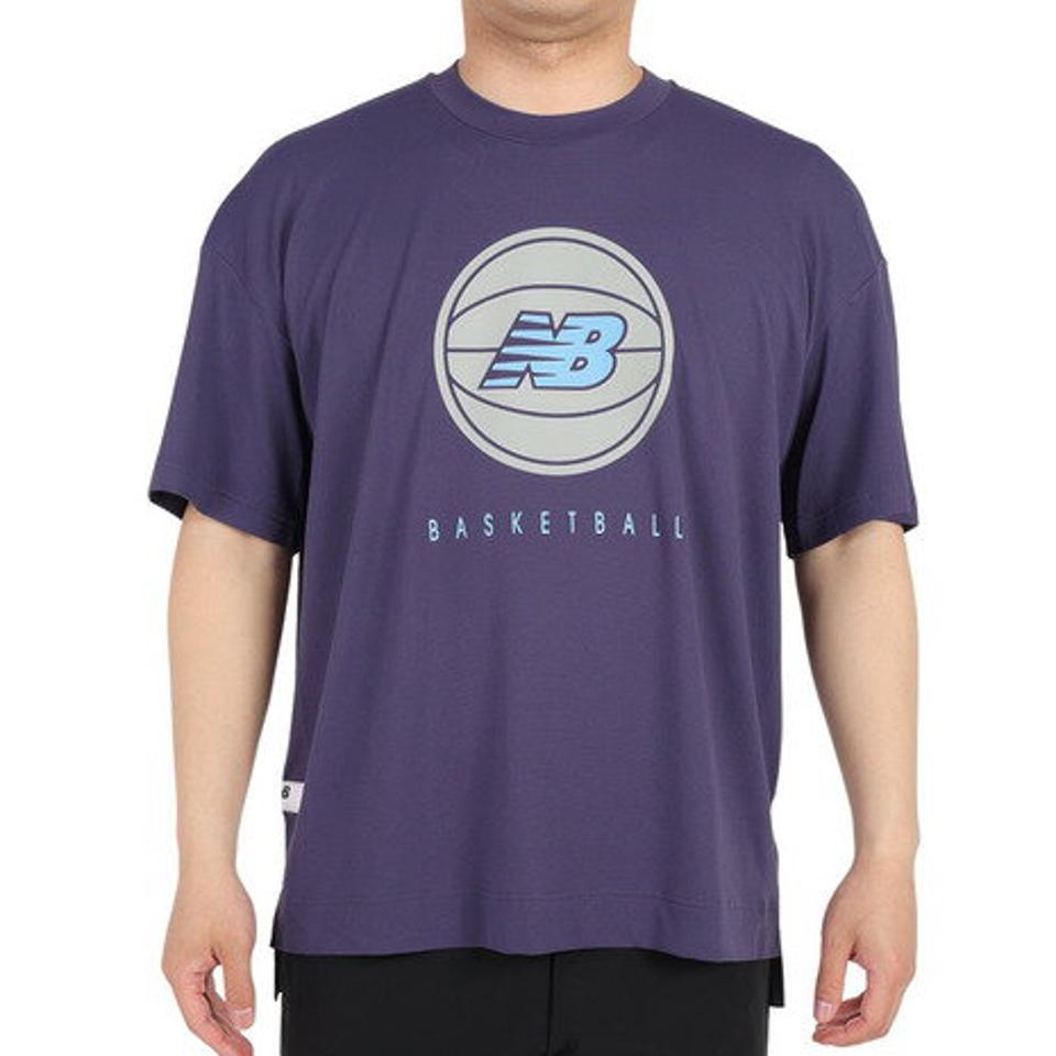 【20%OFFクーポン対象!5/7まで】ニューバランス(new balance)(メンズ)バスケットボールウェア バスケットボールロゴショートスリーブTシャツ AMT35069DEY