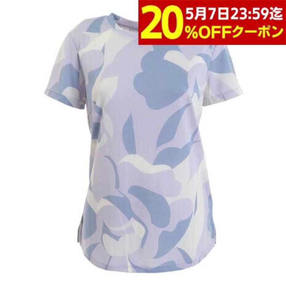 プーマ(PUMA)(レディース)半袖Tシャツ レディース ヨガ スタジオ AOP 523534 68 SAX