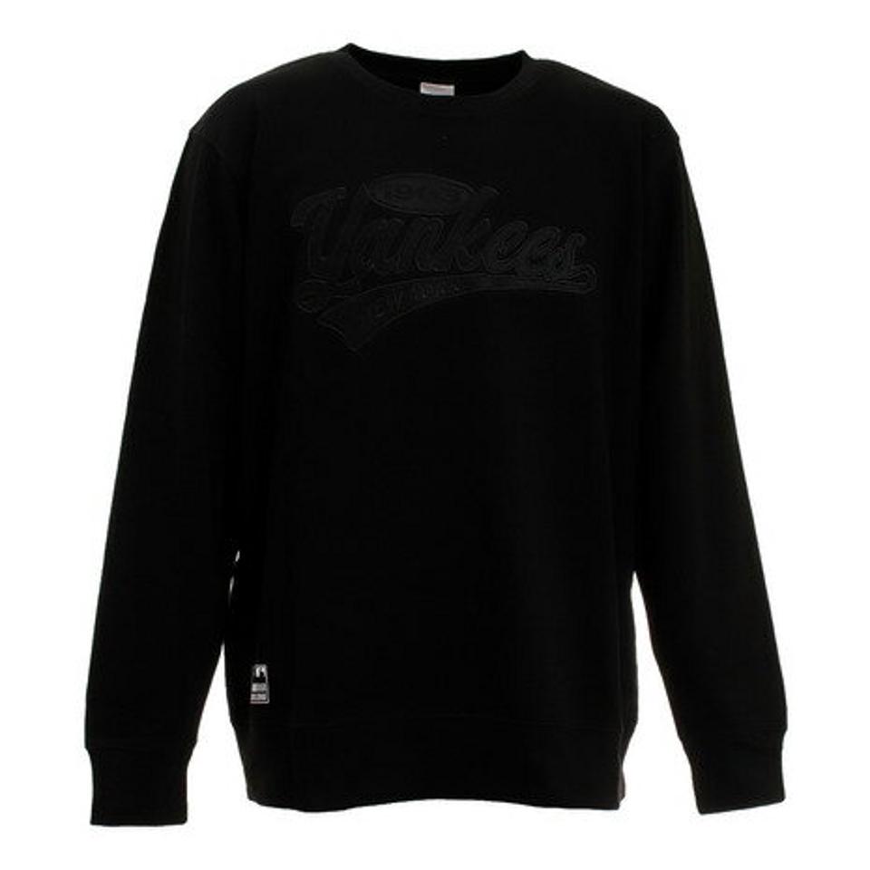 MJ・MLB(MJ・MLB)(メンズ)ヤンキース アップリケ長袖Tシャツ LLサイズ MM05-NY-1F02-BK-XL