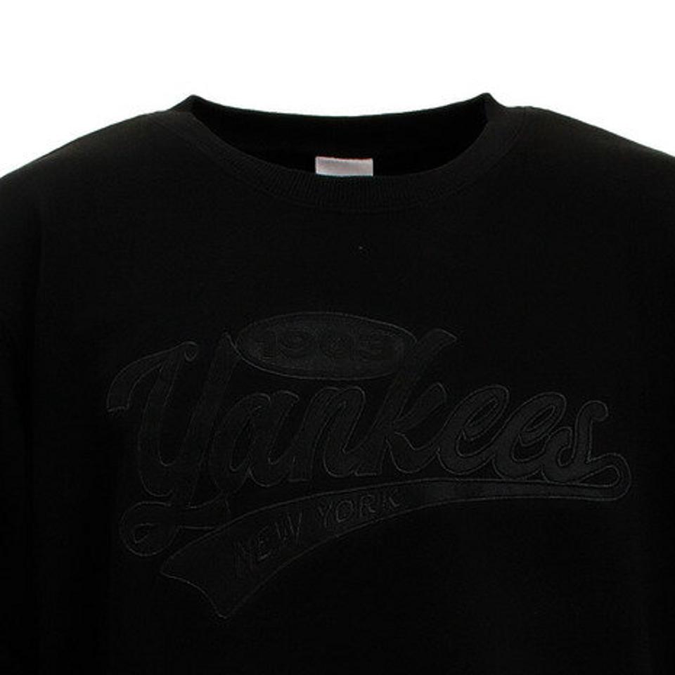 MJ・MLB(MJ・MLB)(メンズ)ヤンキース アップリケ長袖Tシャツ LLサイズ MM05-NY-1F02-BK-XL