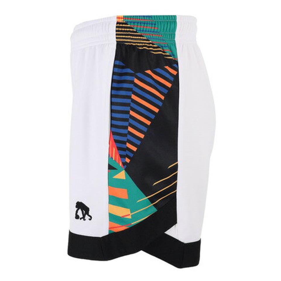 エゴザル(EGOZARU)(メンズ)バスケットボールウェア カットオフ ワイドジオメトリック ショートパンツ EZHP-S2304