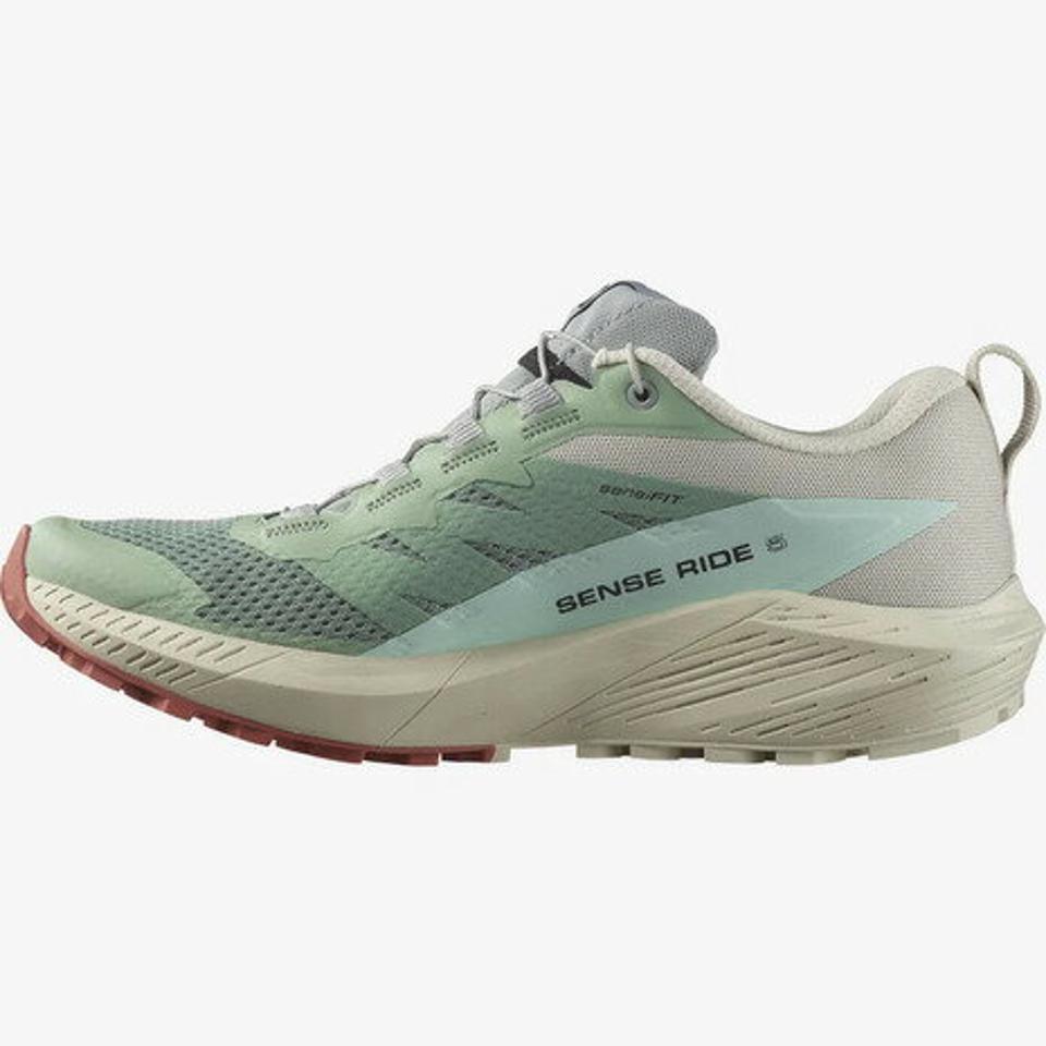 サロモン（SALOMON）（レディース）ランニングシューズ センスライド 5 LILY/RA グレー L47212300 スニーカー トレイルラン マラソン トレーニング