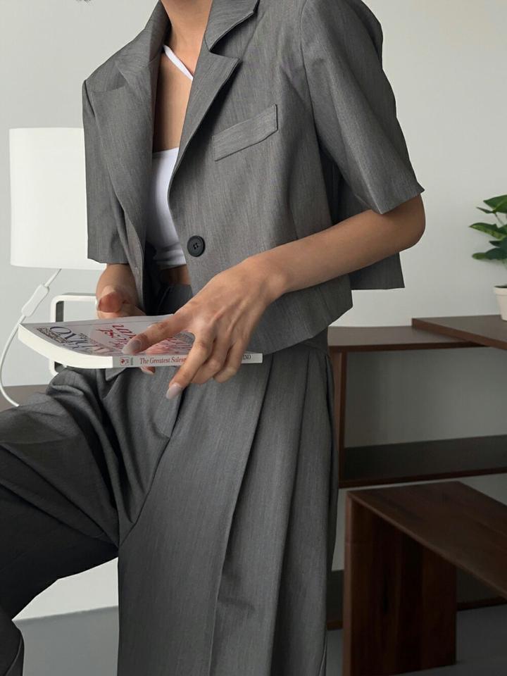 タックワイドスラックス・p004993 レディース 【pt】 韓国ファッション ボトムス パンツ スラックス ロング丈 フルレングス ハイウエスト タック ワイド ルーズフィット 無地 モード 大人 上品 お出かけ 春 秋 カジュアル MKT