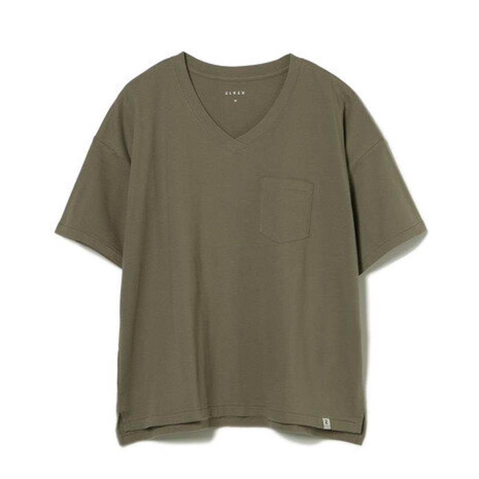 エルケクス(ELKEX)(レディース)半袖Tシャツ EKL3S11004 KHK