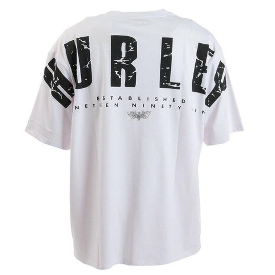 【1/25 24h限定 エントリー&対象3店舗買い回りで最大P10倍!】ハーレー(HURLEY)(メンズ)半袖Tシャツ メンズ プリントオーバーサイズ バックロゴ MSS2310029-WHT