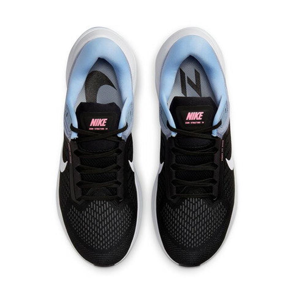 ナイキ（NIKE）（メンズ）ランニングシューズ エア ズーム ストラクチャー 24 DA8535-008 スニーカー ジョギング 長距離 部活 通勤 通学 シンプル
