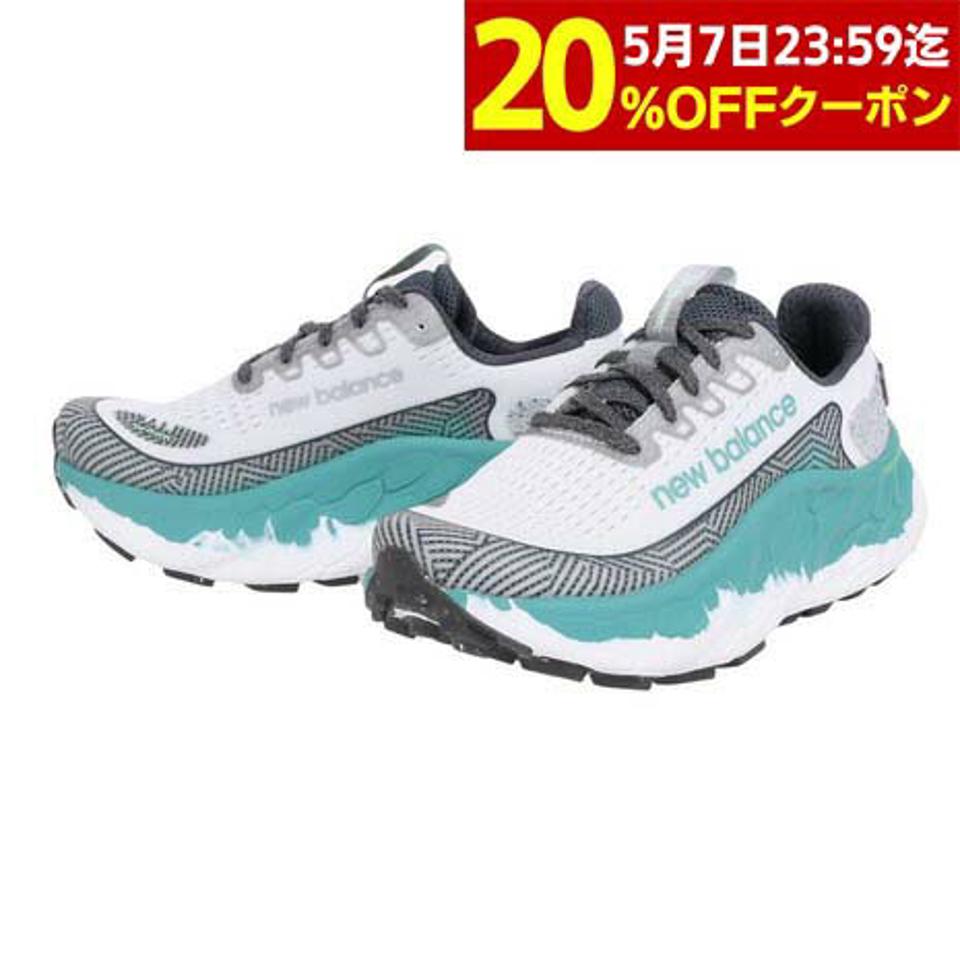 ニューバランス（new balance）（レディース）カジュアルシューズ フレッシュフォーム X トレイル モア v3 ホワイト グリーン WTMORLW3D スニーカー トレイル
