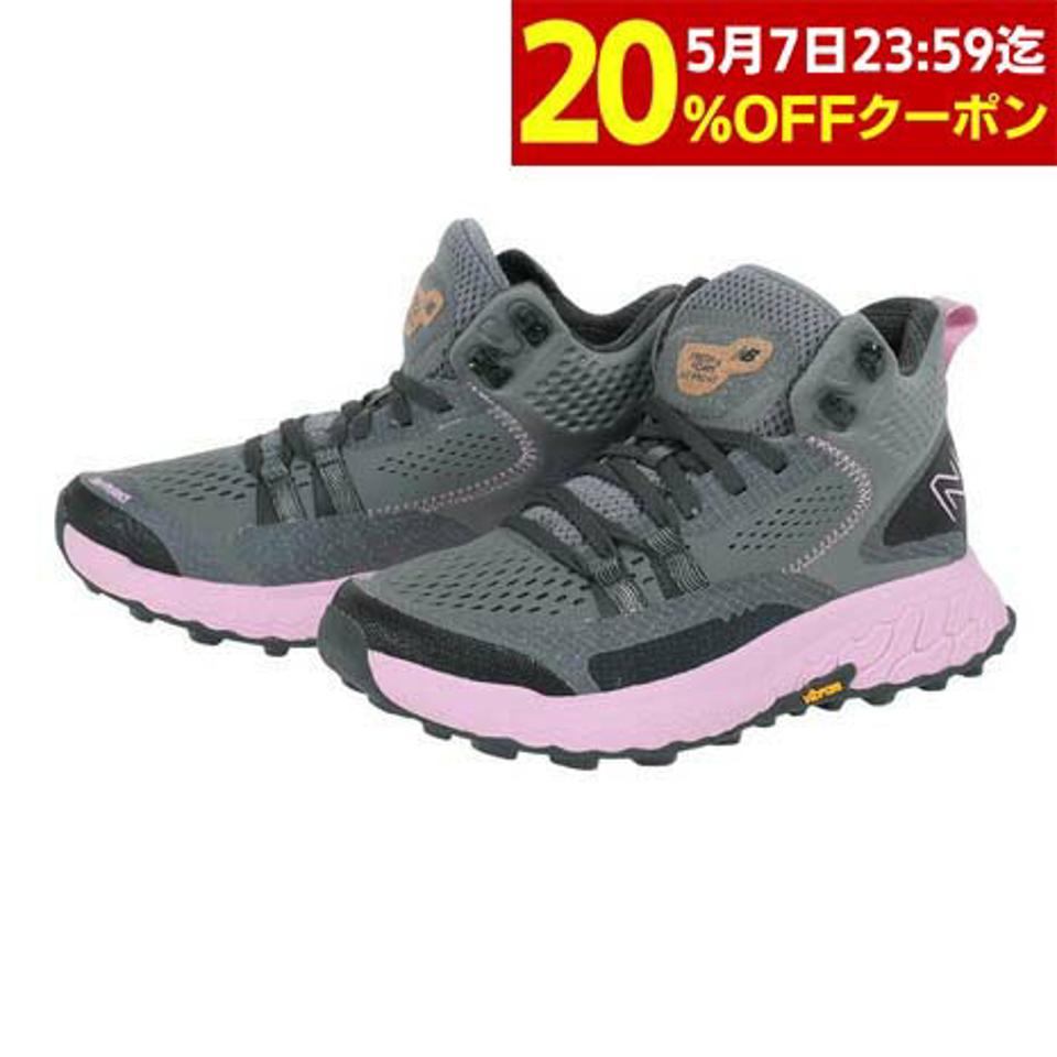 ニューバランス（new balance）（レディース）カジュアルシューズ フレッシュフォーム X ヒエロ Mid-Cut CG グレー ピンク WTHIMCCGD スニーカー トレイルラン