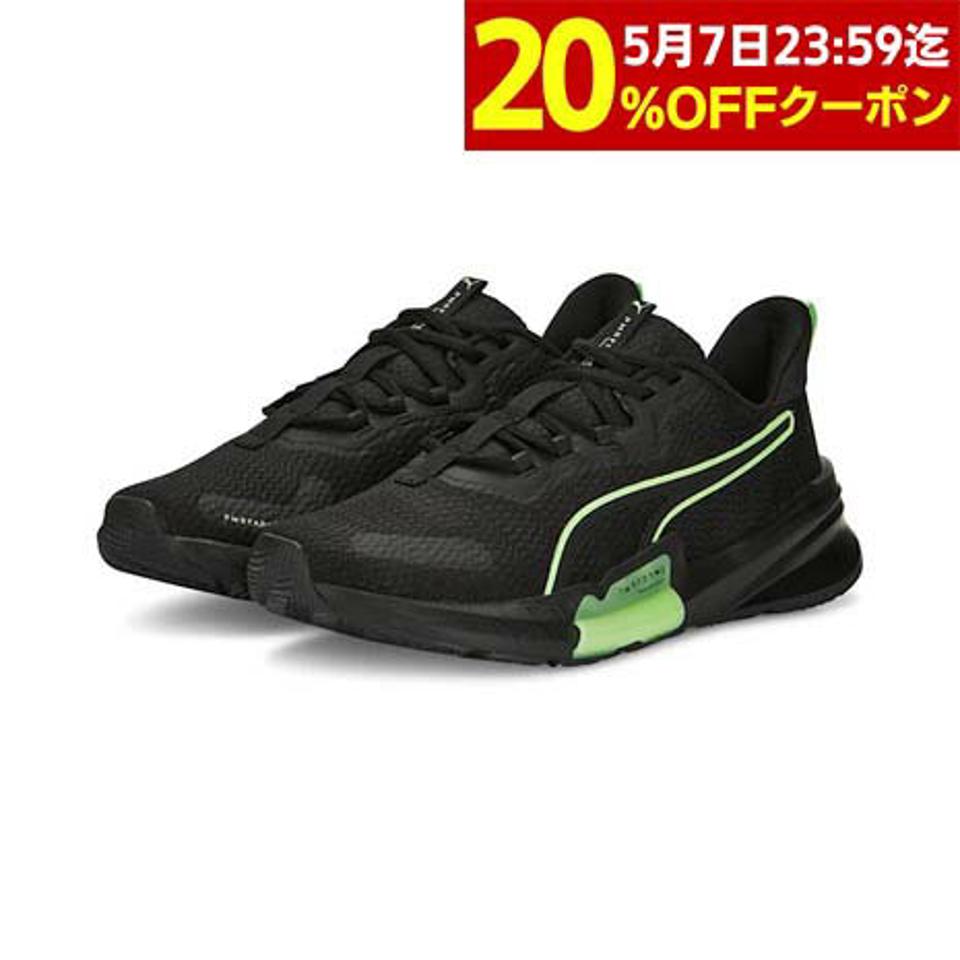 プーマ（PUMA）（メンズ）スニーカー パワーフレーム 2 ブラック 37797002 トレーニング ランニング スポーツ スタジオ シューズ 軽量 柔軟性