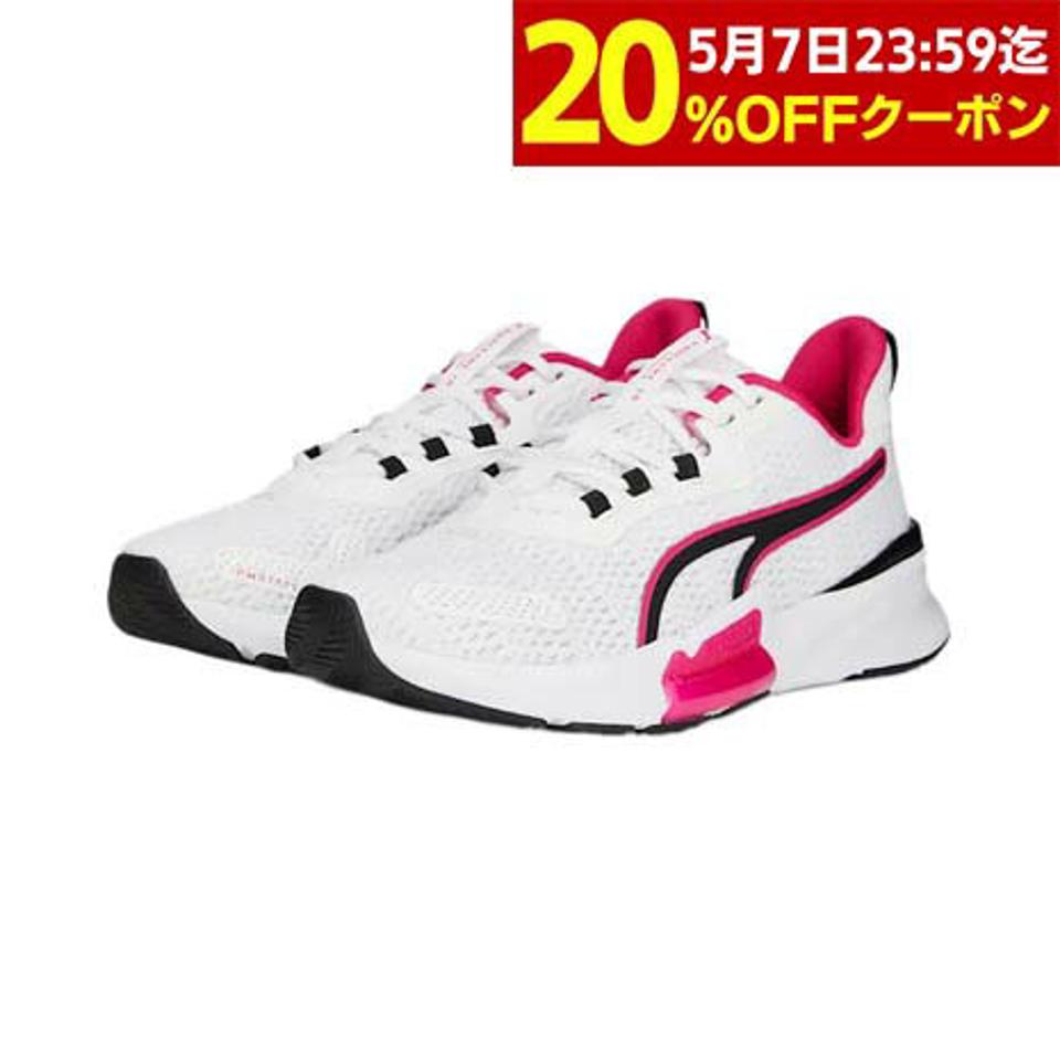 【6/5 24h限定 エントリー＆対象4店舗買い回りで最大P10倍！】プーマ（PUMA）（レディース）スニーカー パワーフレーム 2 ホワイト 37789104 トレーニング ランニング スポーツ スタジオ シューズ 軽量 柔軟性