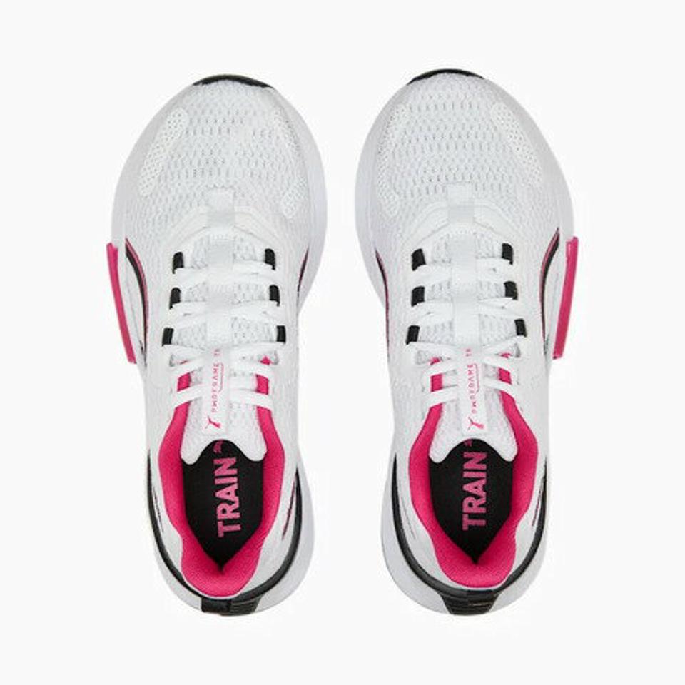 【6/5 24h限定 エントリー＆対象4店舗買い回りで最大P10倍！】プーマ（PUMA）（レディース）スニーカー パワーフレーム 2 ホワイト 37789104 トレーニング ランニング スポーツ スタジオ シューズ 軽量 柔軟性