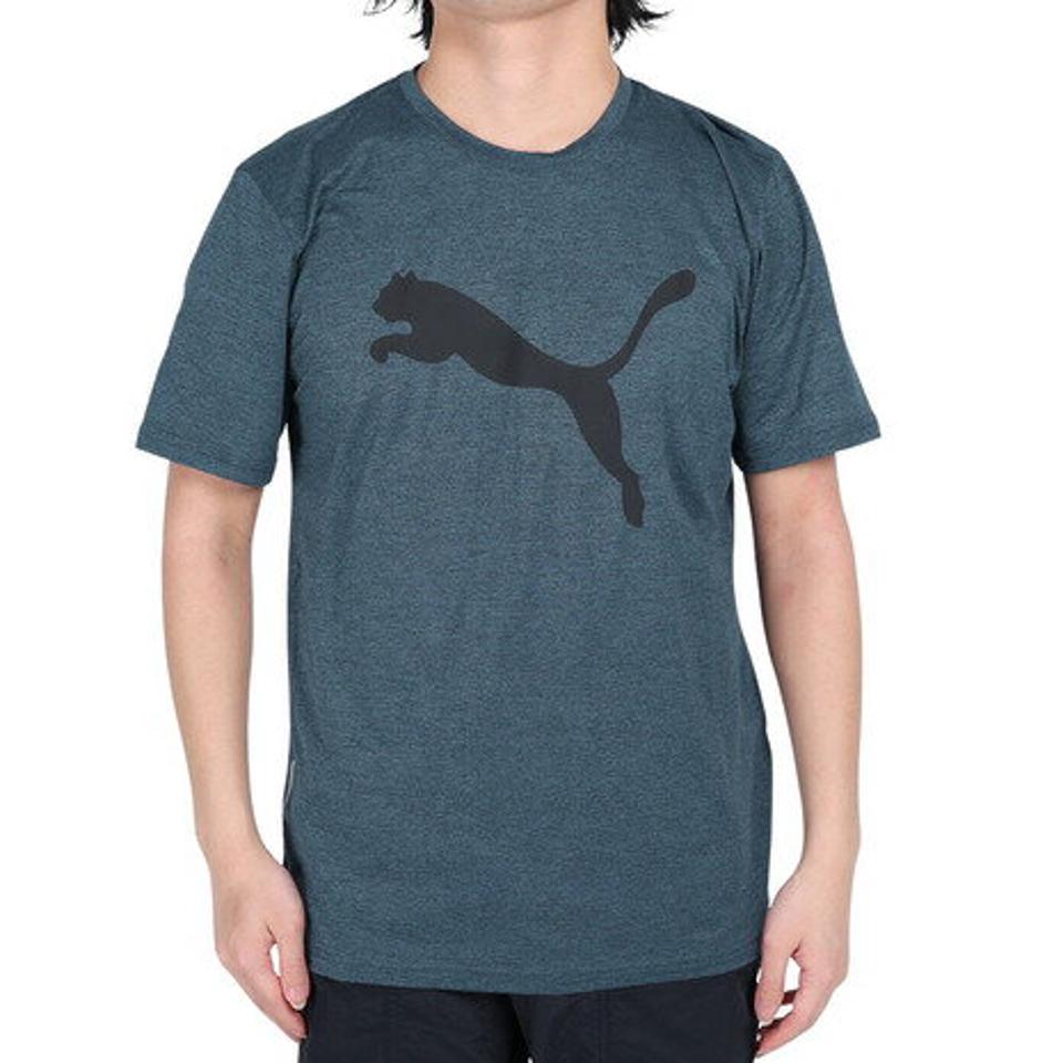 【2点で10%OFFクーポン対象!5/25まで】プーマ(PUMA)(メンズ)半袖Tシャツ メンズ TRAIN FAVORITE ヘザー CAT 523004 16 BGRY