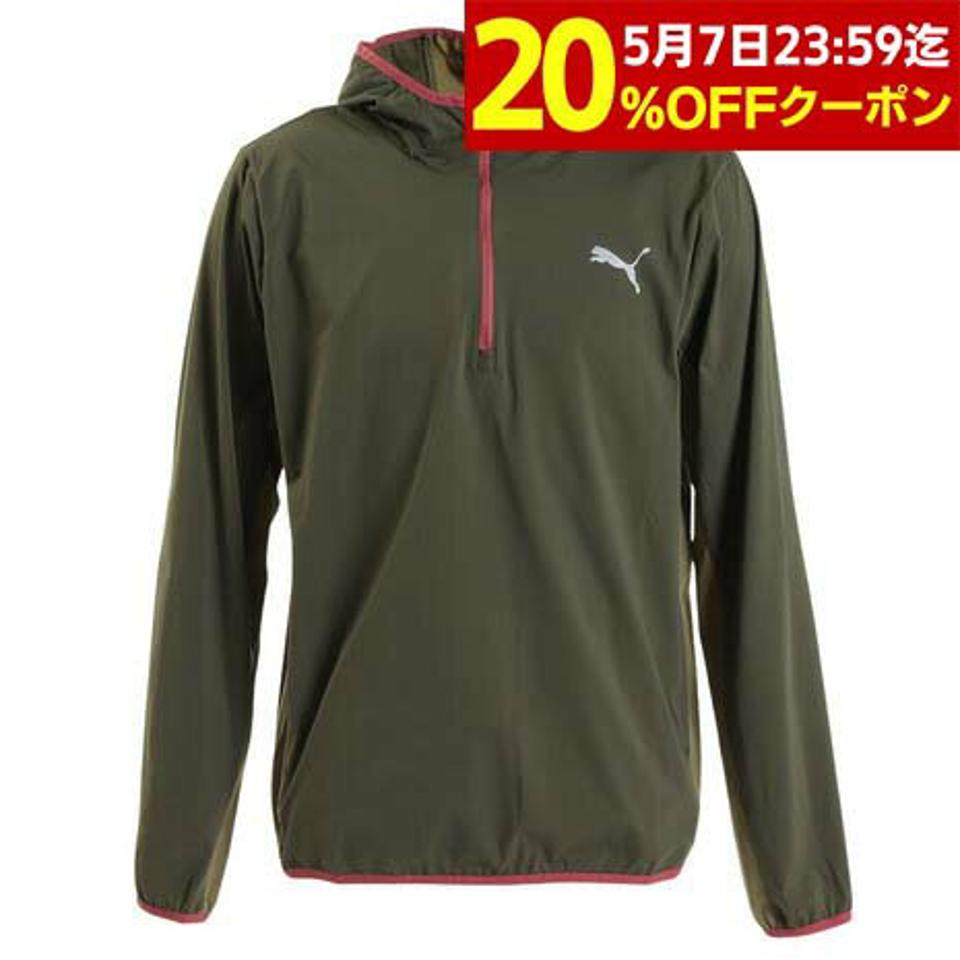 プーマ(PUMA)(メンズ)パーカー メンズ STYLE TECH ハーフジップ プルオーバー 676858 70 KHK カーキ