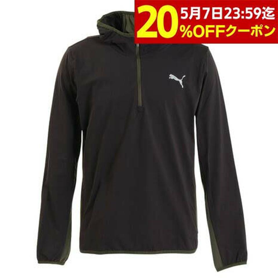 プーマ(PUMA)(メンズ)パーカー メンズ 黒 吸水速乾 STYLE TECH ハーフジップ 676858 01 BLK