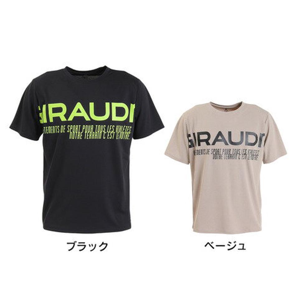 【2点10%OFFクーポン対象!8/10まで】ジローム(GIRAUDM)(メンズ)半袖Tシャツ メンズ ドライプラスmossstich プリント CT3S0017-TR863-GRES