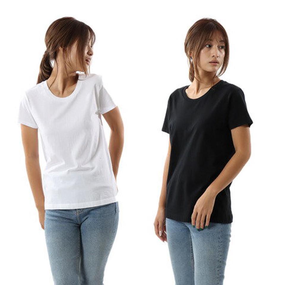 ヘインズ(Hanes)(レディース)半袖 Tシャツ レディース クルーネック 2枚組 HW5320 998