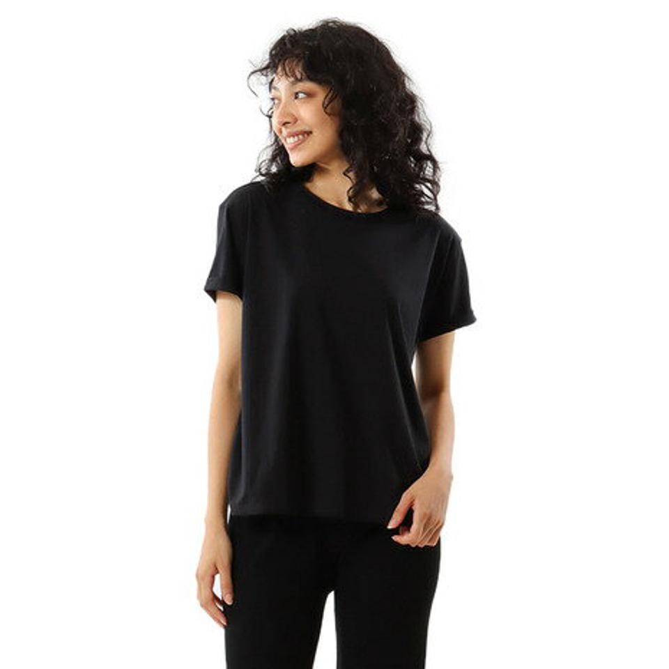 ヘインズ(Hanes)(レディース)半袖 Tシャツ レディース リフォーミングコットンキャップ HW1-X102 090