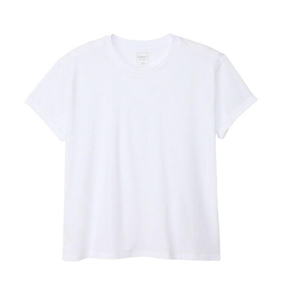 ヘインズ(Hanes)(レディース)半袖 Tシャツ レディース リフォーミングコットンキャップ HW1-X102 010