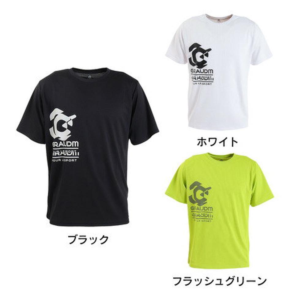 【2点で10%OFFクーポン対象!9/7まで】ジローム(GIRAUDM)(メンズ)半袖Tシャツ メンズ ドライプラスmesh プリント CT3S0013-TR863-GRES