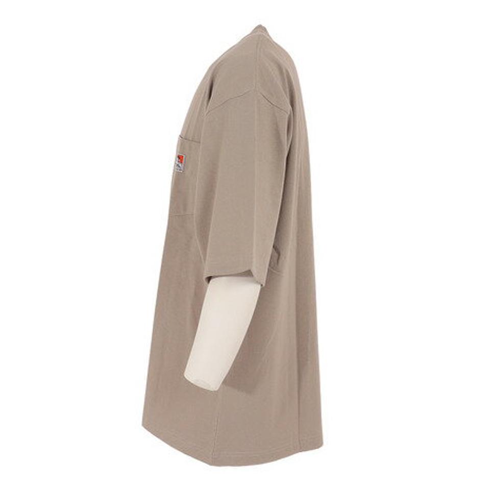 【2点10%OFFクーポン対象!8/10まで】ベンデイビス(BEN DAVIS)(メンズ)半袖Tシャツ メンズ ビッグシルエット ワンポイント 2580000-SBEG