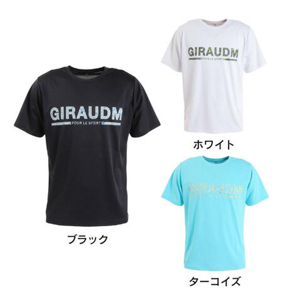 【2点10%OFFクーポン対象!8/10まで】ジローム(GIRAUDM)(メンズ)半袖Tシャツ メンズ ドライプラスmesh プリント CT3S0012-TR863-GRES