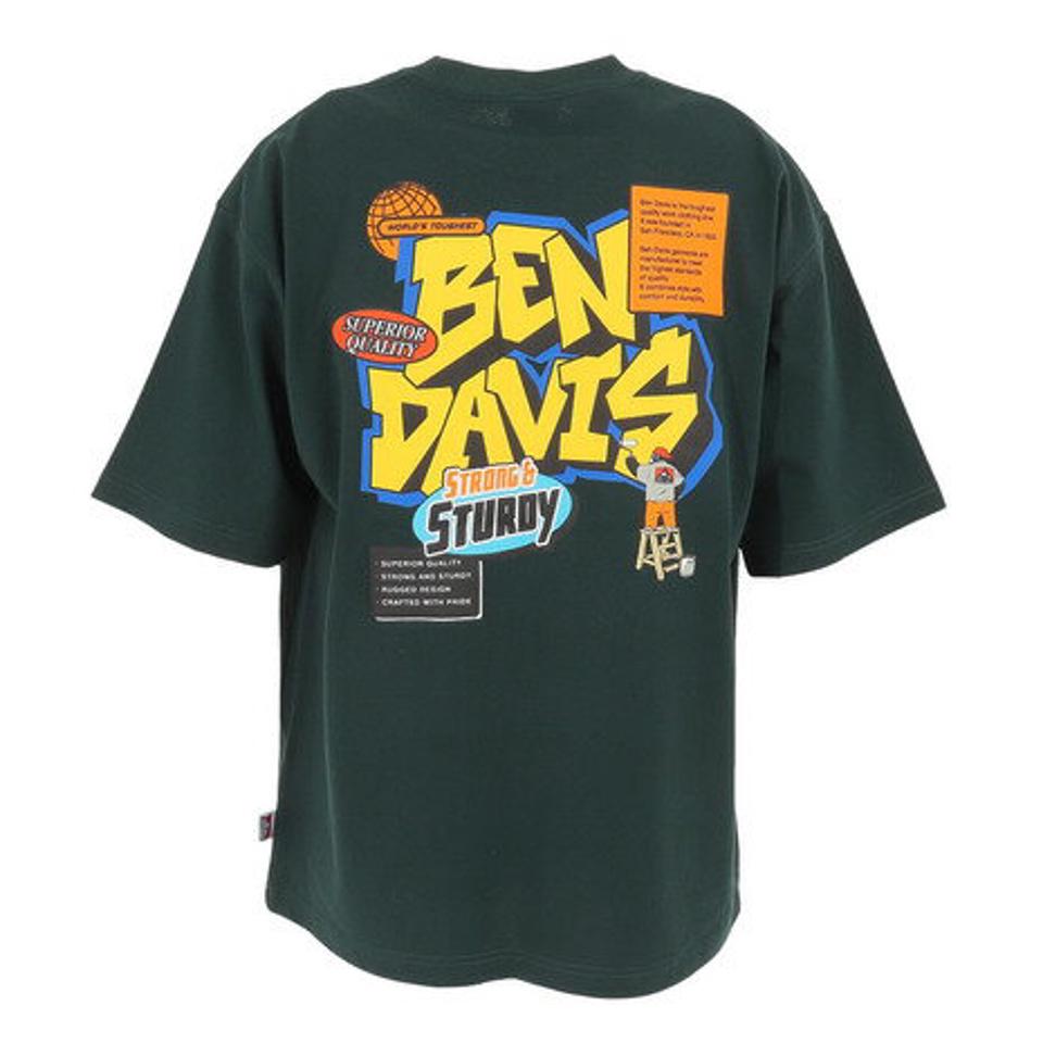 ベンデイビス(BEN DAVIS)(メンズ)半袖Tシャツ メンズ オーバーラップ 23580022-DGR
